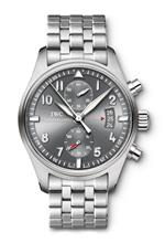 IWC Spitfire Ardoise Chronograph Dial Stainless Steel Mens Watch