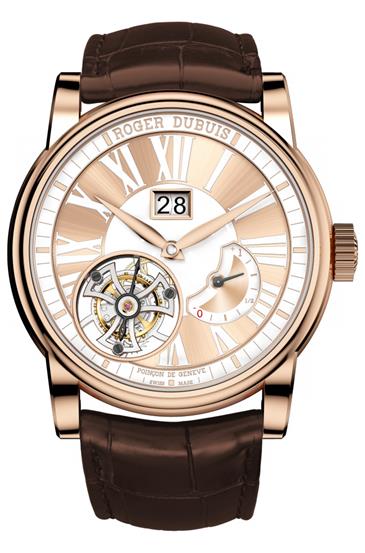 Roger Dubuis Flying Tourbillon in pink gold, Tribute to Mr Roger Dubuis