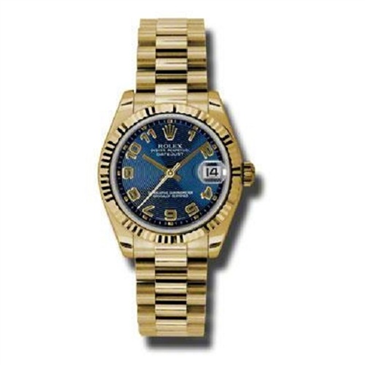 Rolex Oyster Perpetual Datejust Watch 178278 blcap