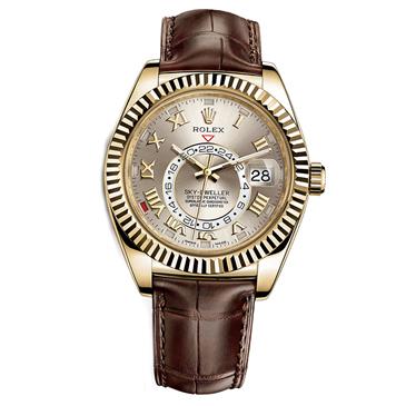 Rolex Sky-Dweller 326138 Gold Watch (Silver)