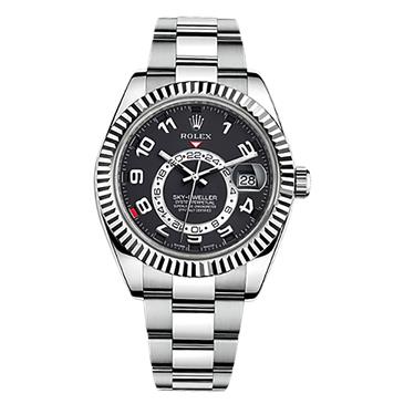 Rolex Sky-Dweller 326939 White Gold Watch (Black)