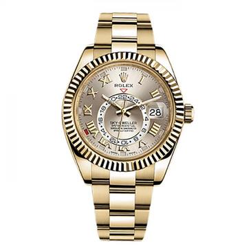 Rolex Sky-Dweller 326938 Gold Watch (Silver)