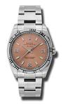 Rolex Air-King White Gold Fluted Bezel 34mm 114234 pao