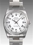 Rolex Air-King White Gold Fluted Bezel 34mm 114234 wro