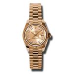 Rolex Datejust Lady Gold 26mm Fluted President 179175 chdp