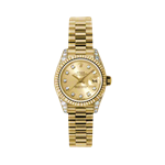 Rolex Datejust Lady Gold 26mm Fluted President 179238 chdp